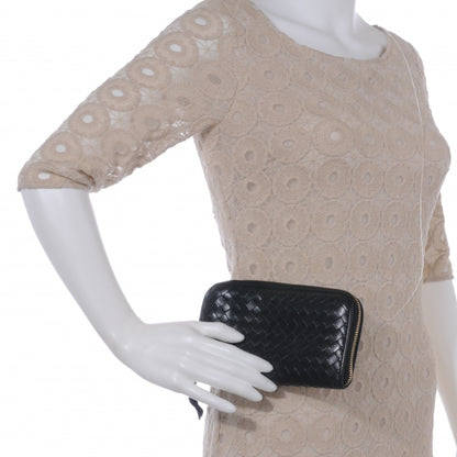Bottega Veneta Nappa Intrecciato Zip Around Wallet Black 2 of 7