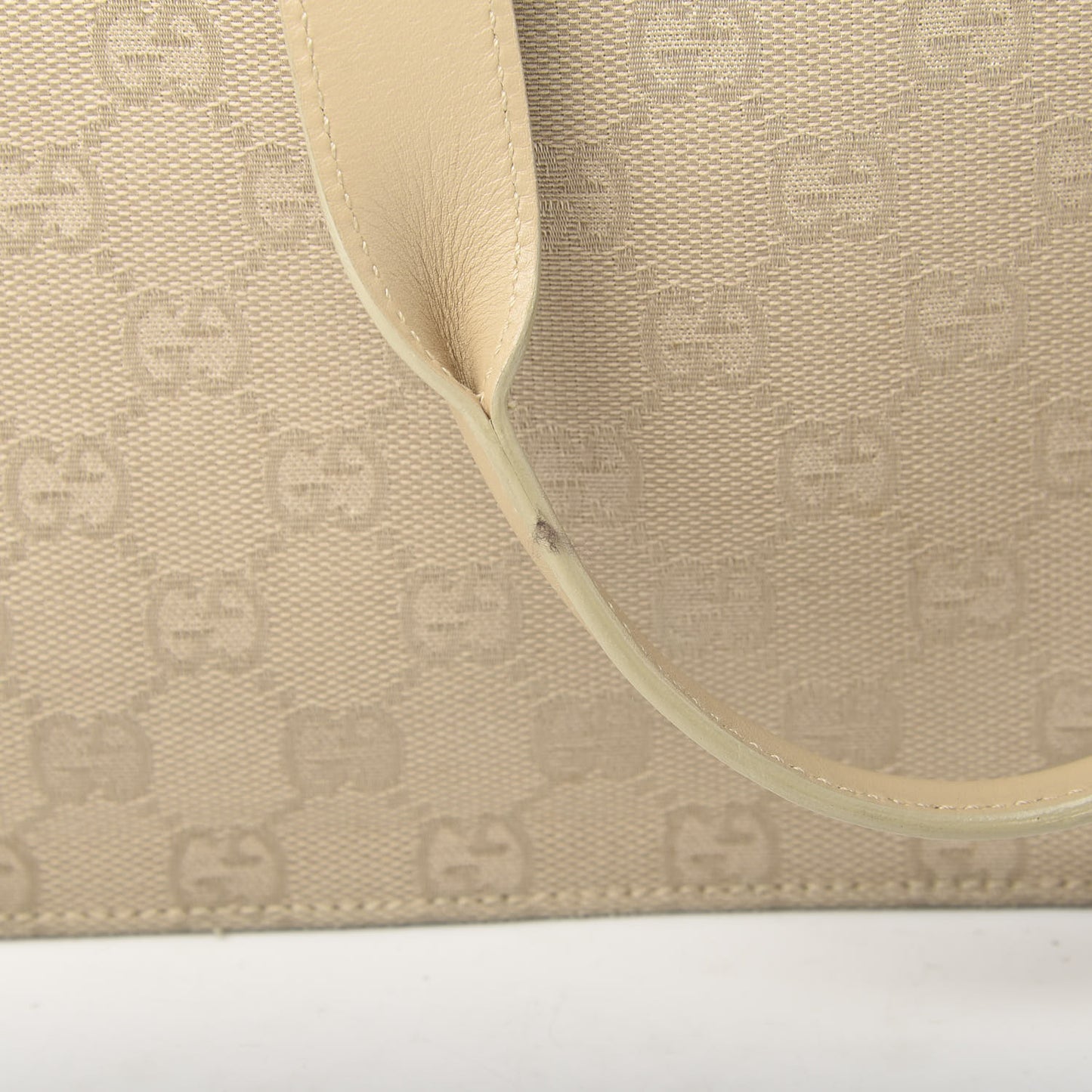 Monogram Drawstring Bag Beige