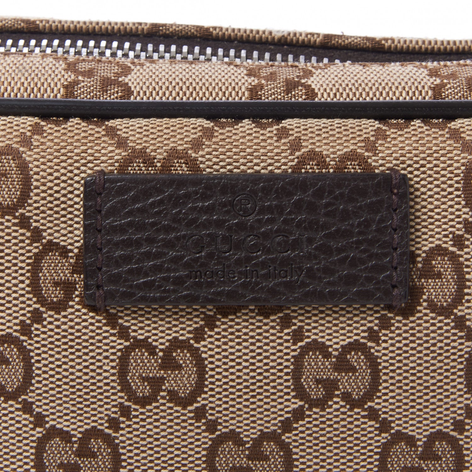 Gucci Monogram Belt Bag Dark Brown 7 of 9