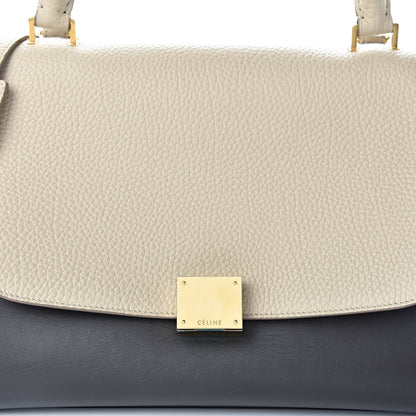 Celine Bullhide Calfskin Small Tri-Color Trapeze Almond 7 of 12