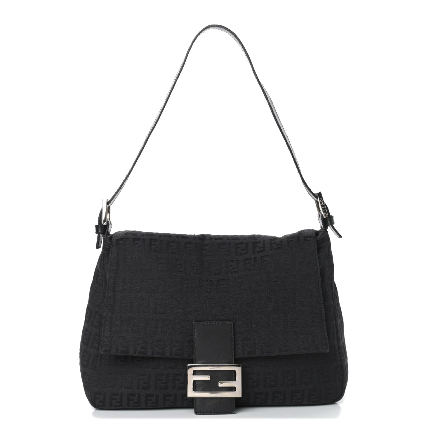 Fendi Zucchino Mama Baguette Black 1 of 9