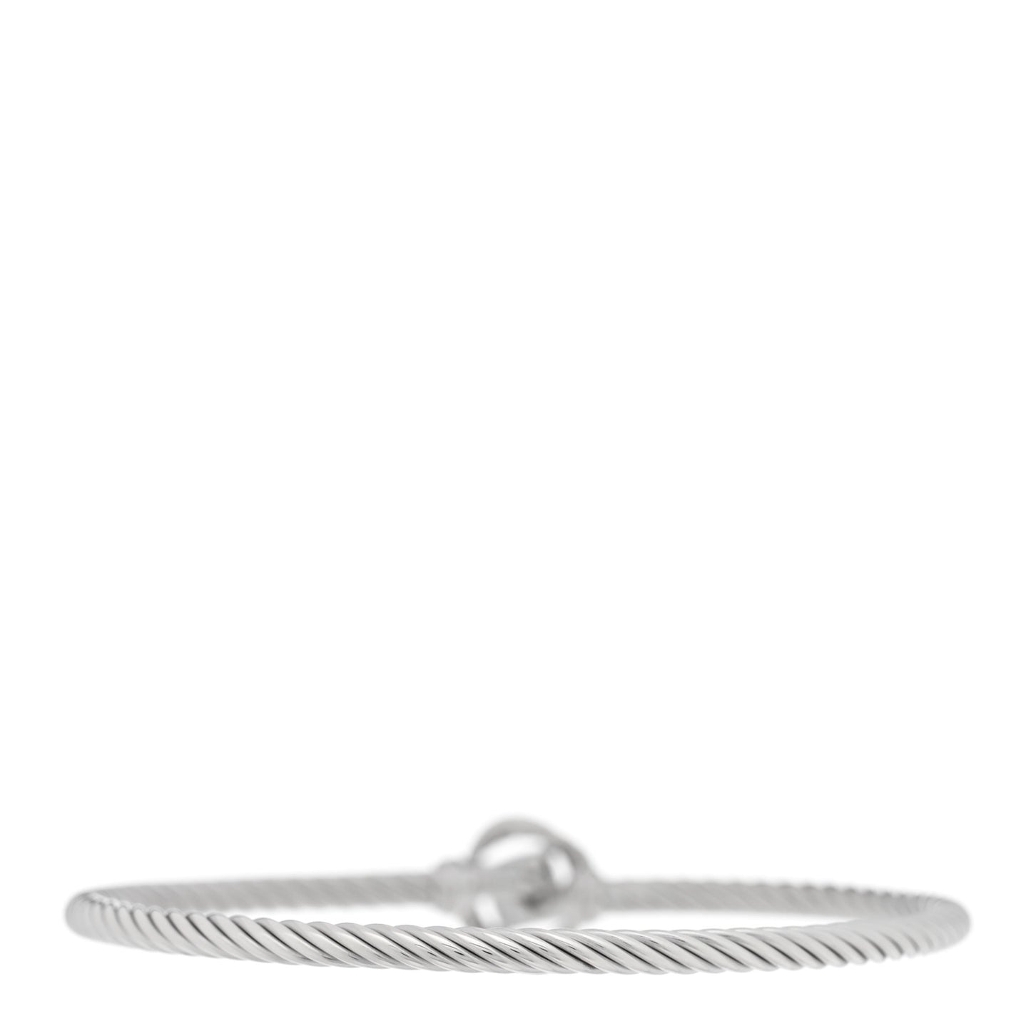 Sterling Silver Diamond 3mm Infinity Bracelet