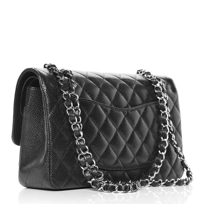Chanel Caviar Quilted Medium Double Flap Black 3 of 10
