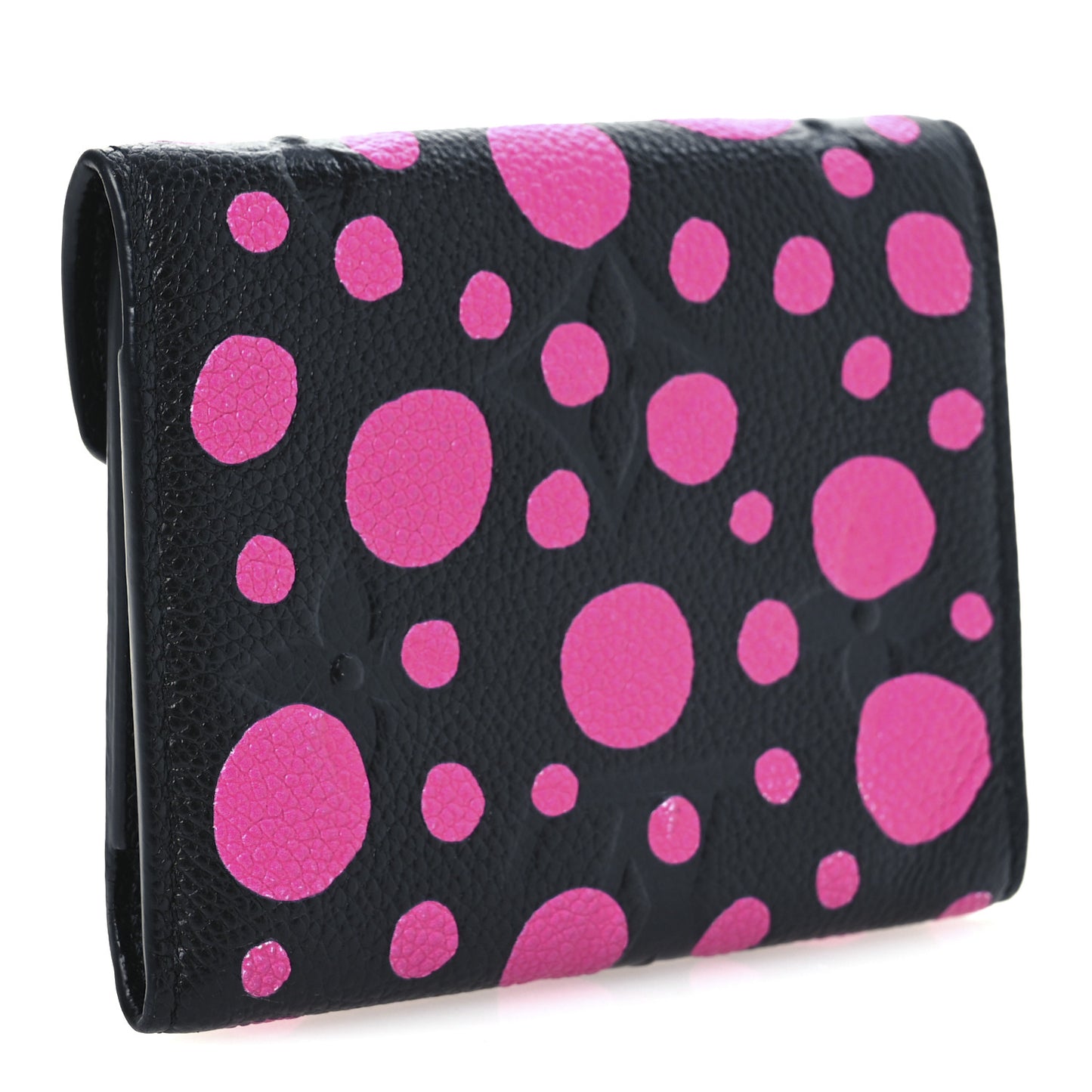 LV X YK Empreinte Monogram Victorine Wallet Black Fuchsia
