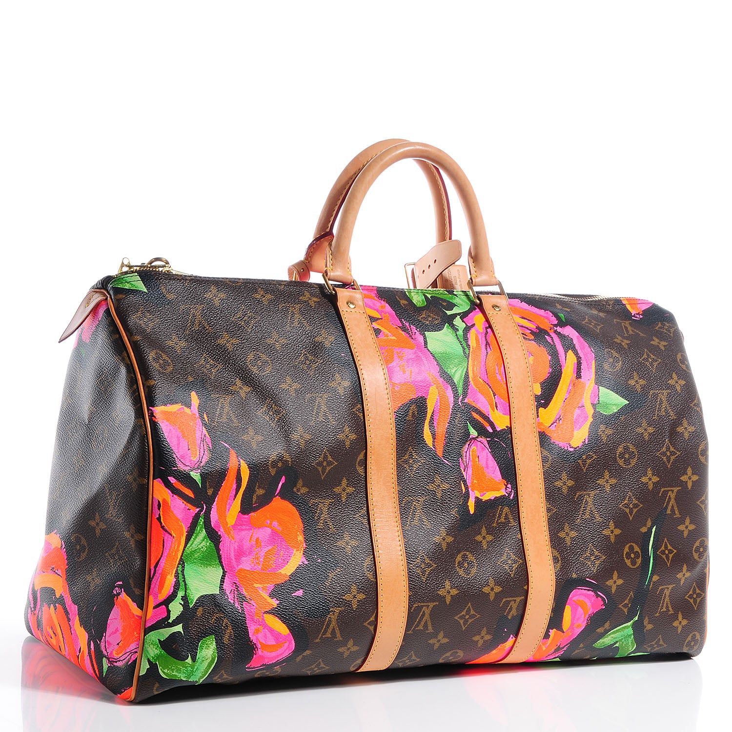 Louis Vuitton Monogram Roses Keepall 50 3 of 7