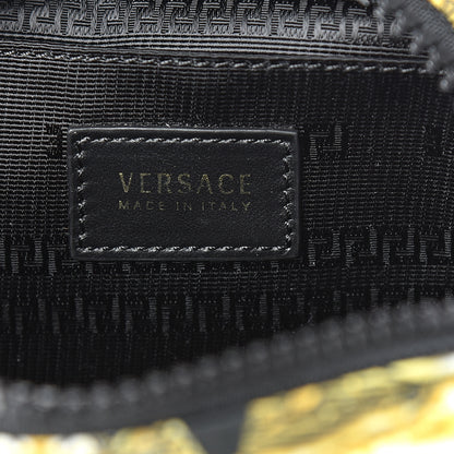 Versace Nylon Barocco Print Zip Pouch Black 6 of 6