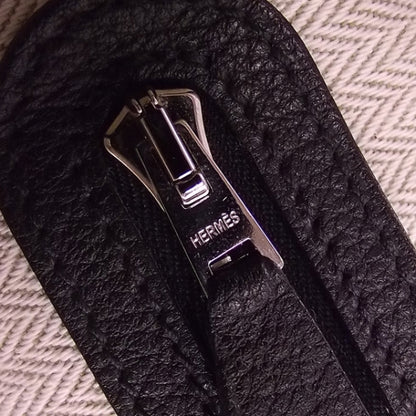 Hermes Taurillon Clemence Garden Party Black 7 of 11