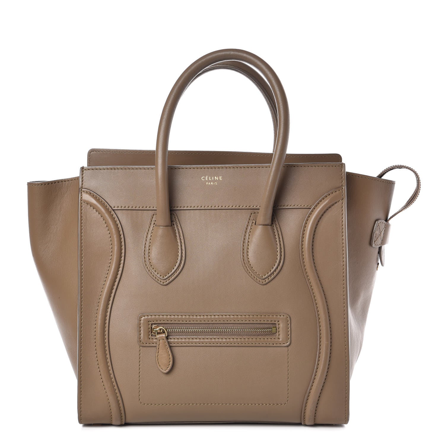 Celine Smooth Calfskin Mini Luggage Taupe 1 of 14