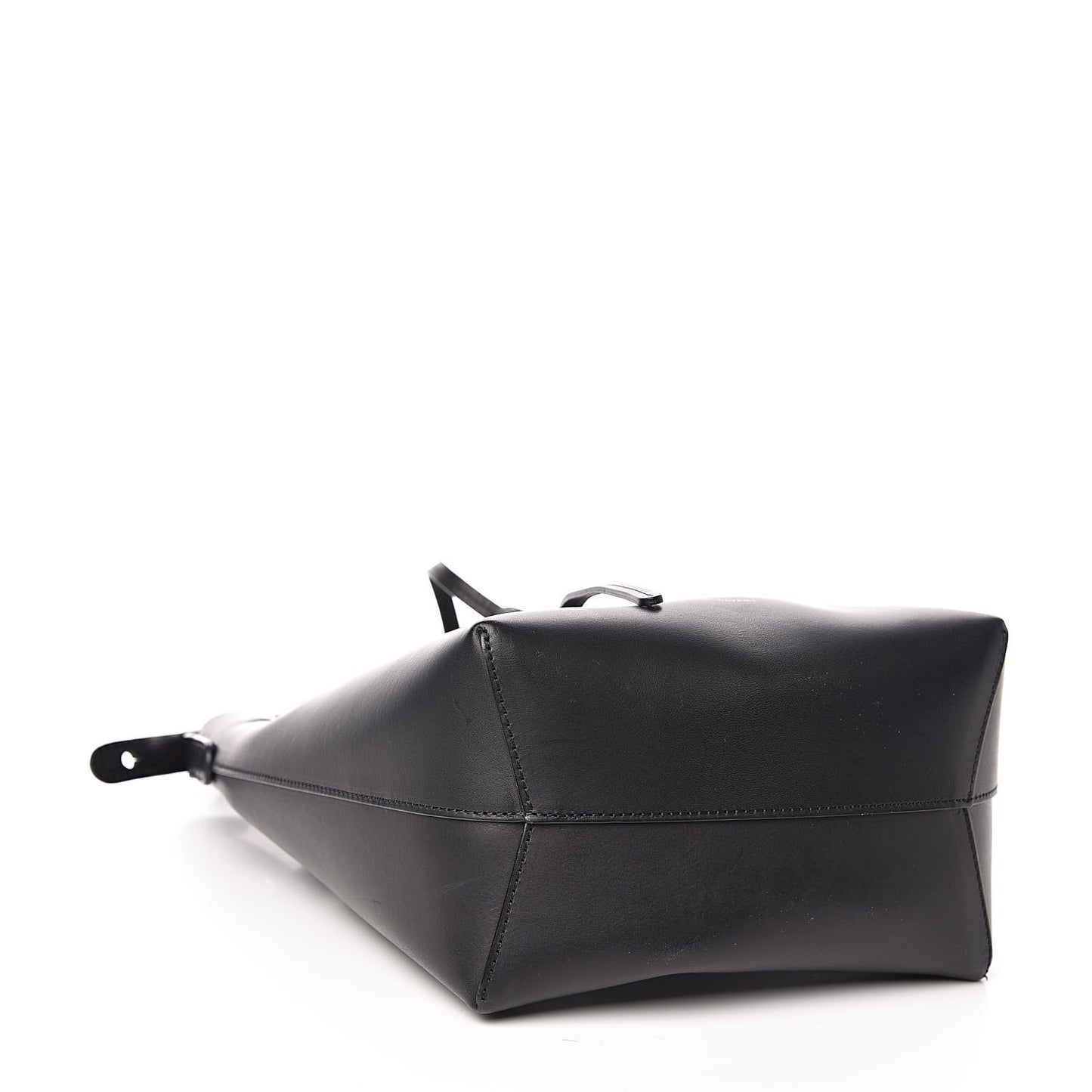 Calfskin Mini Bucket Bag Black Flamma