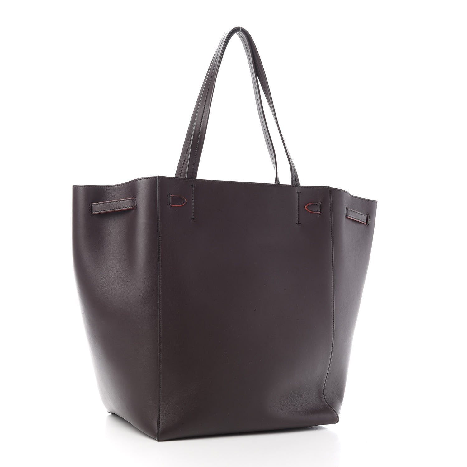 Celine Smooth Calfskin Small Belt Cabas Phantom Dark Brown 3 of 11