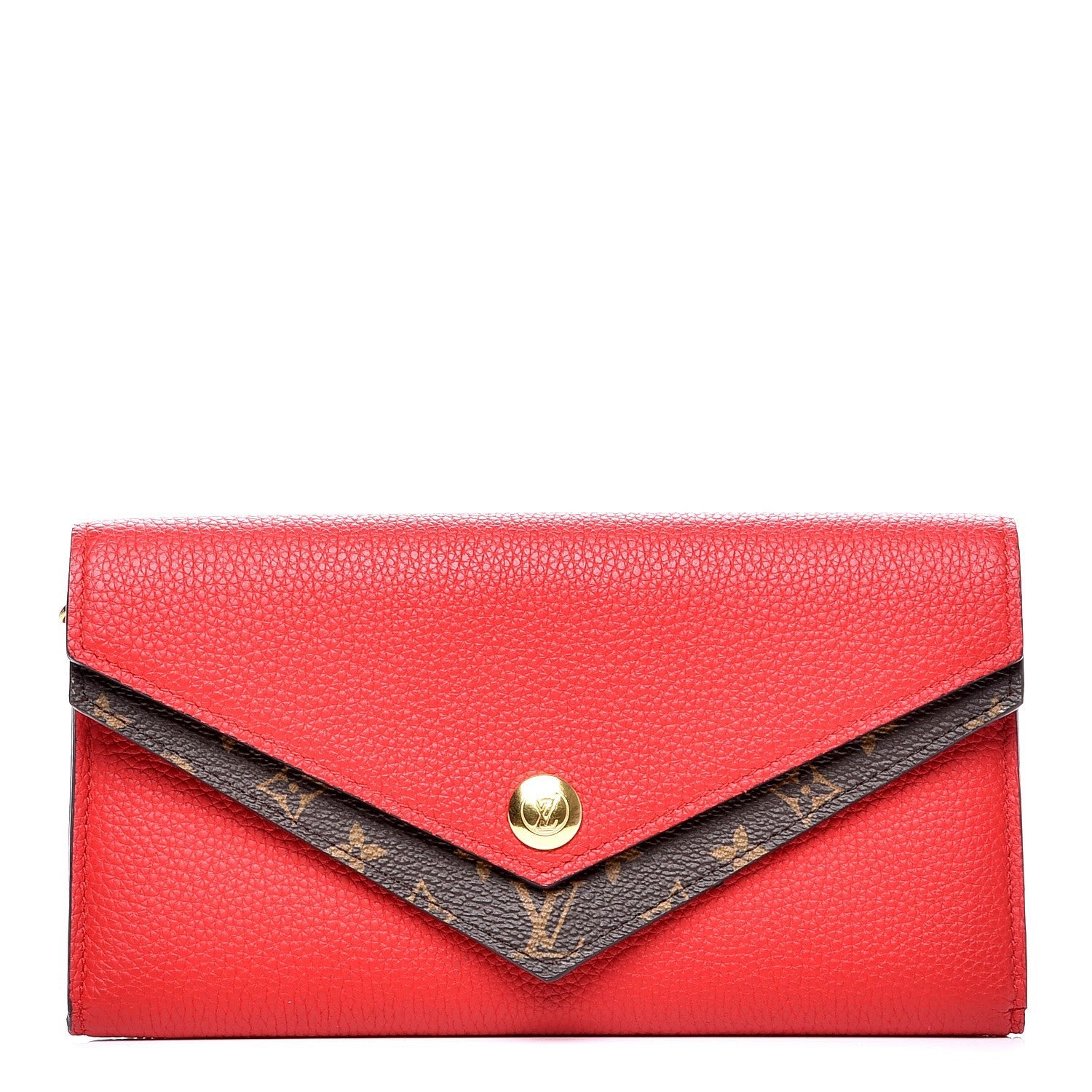 Louis Vuitton Calfskin Double V Wallet Rubis 1 of 7