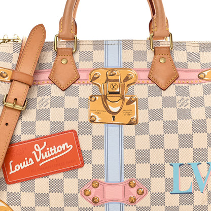 Louis Vuitton Damier Azur Summer Trunks Speedy Bandouliere 30 8 of 24