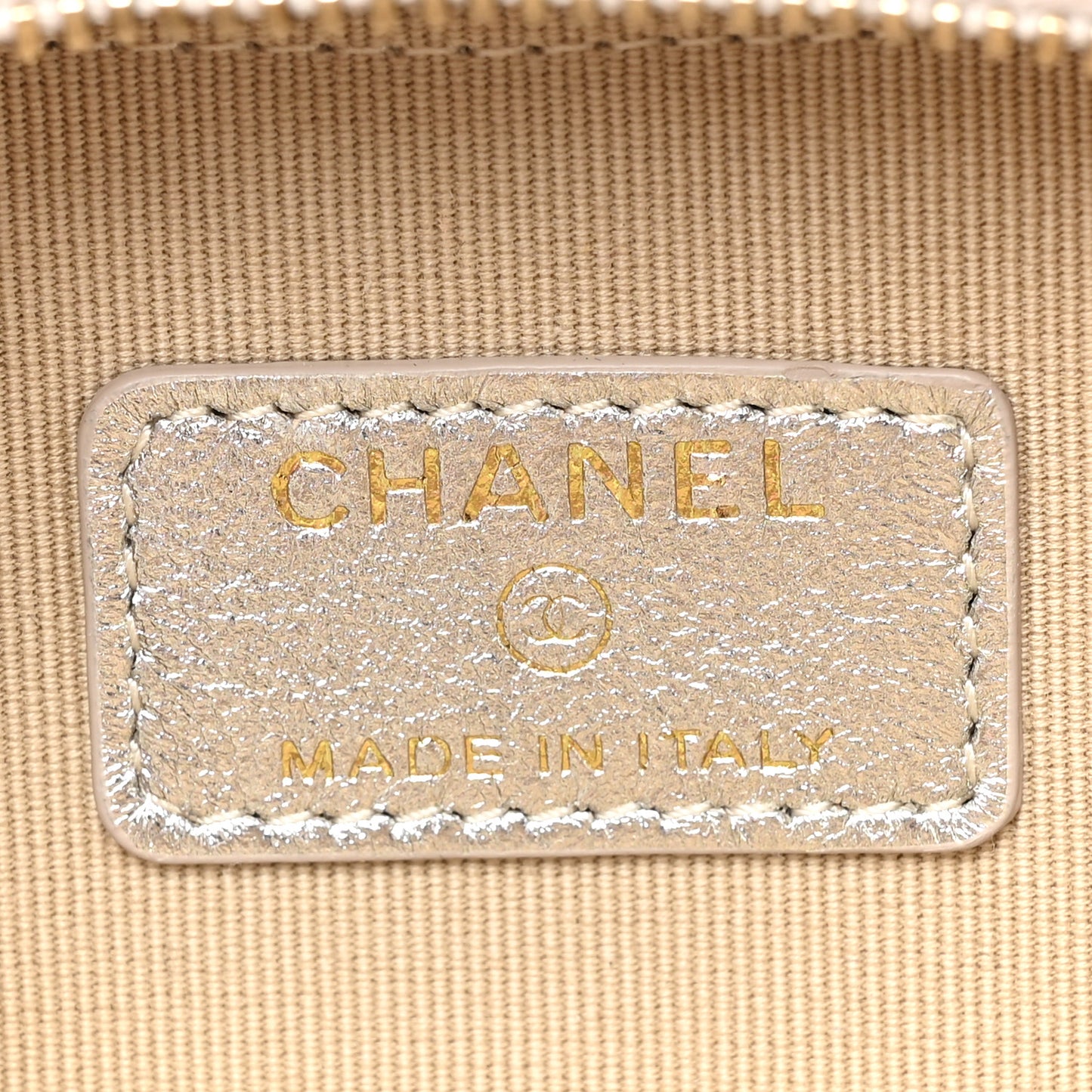 Gradient Metallic Lambskin Quilted Like A Wallet Clutch With Chain Gold Pink