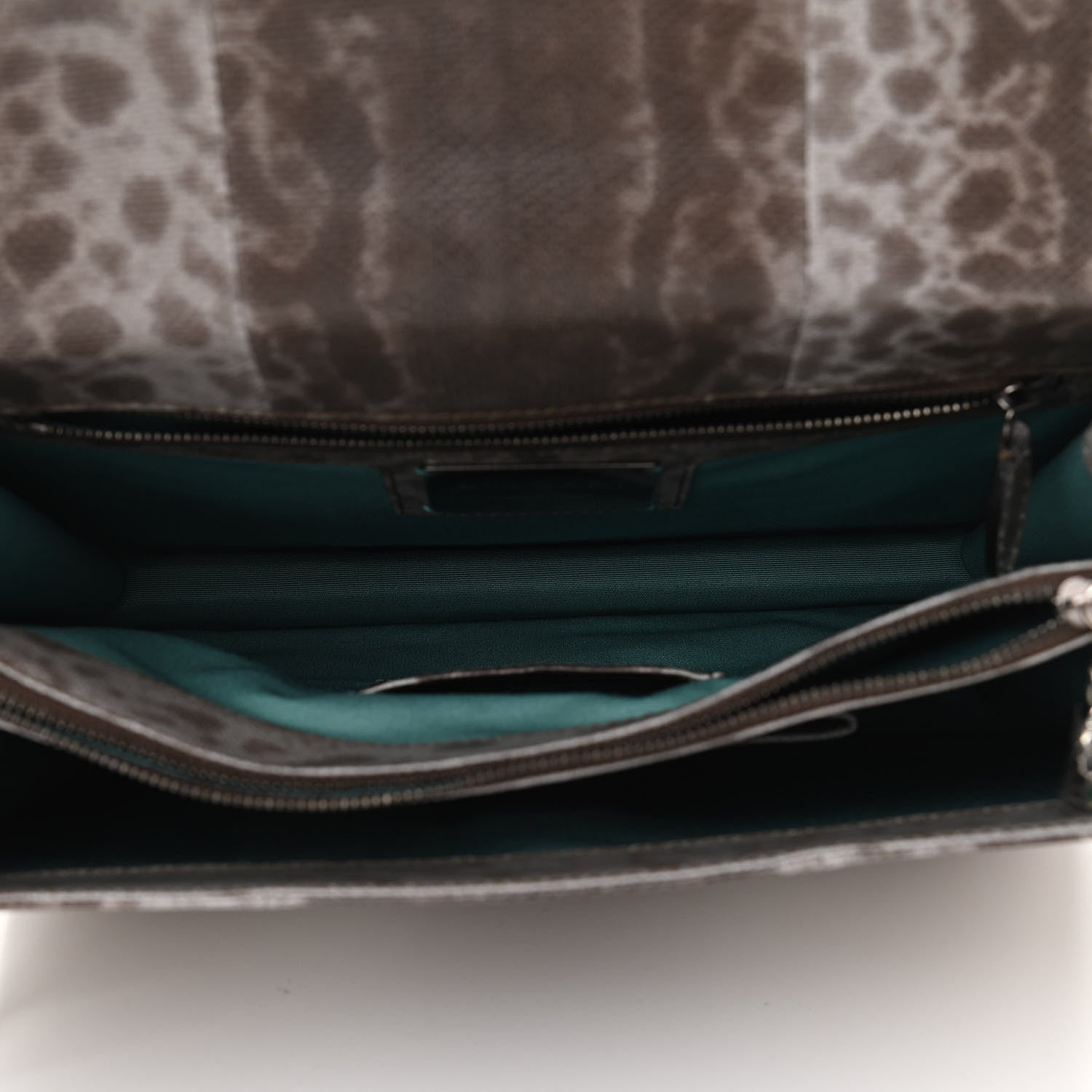 Bulgari Karung Serpenti Forever Medium Shoulder Bag Beige Brown 6 of 10