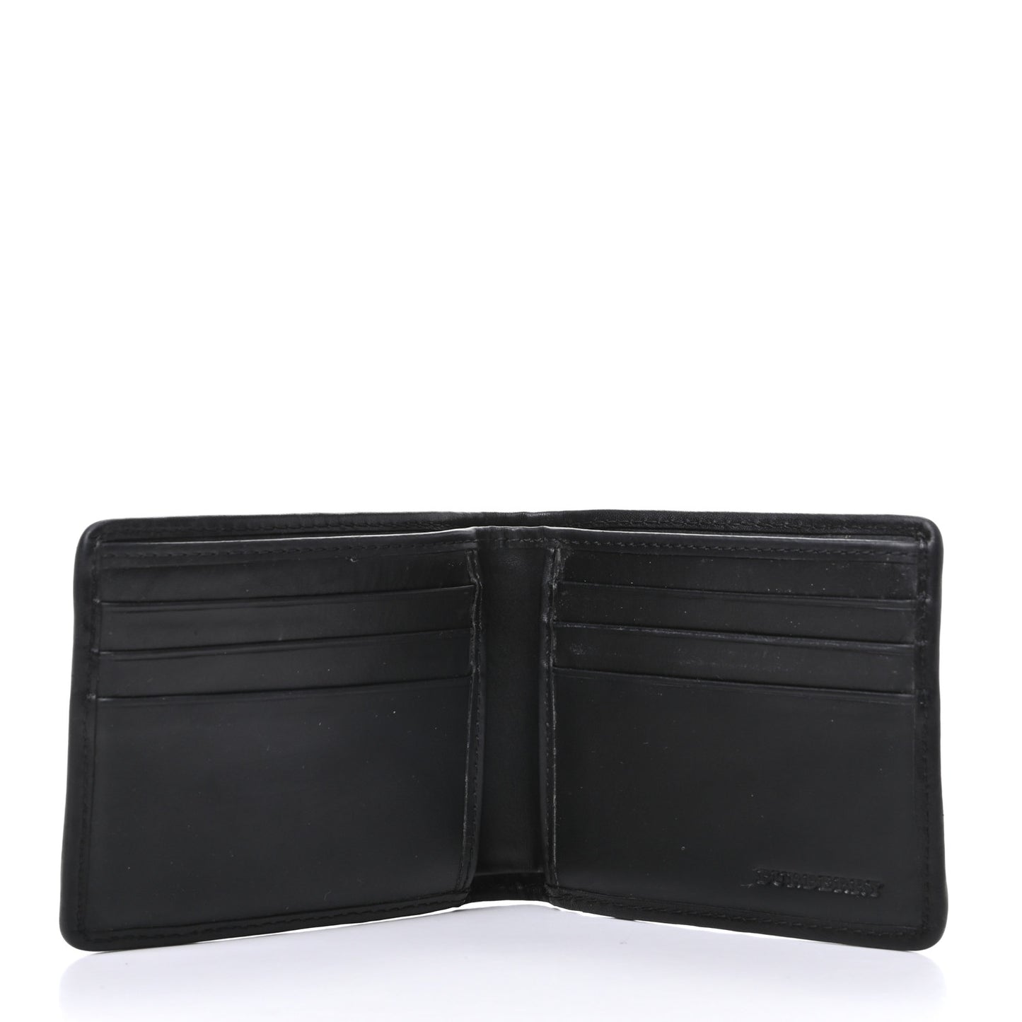 Smoked Check Bi-Fold Wallet Black