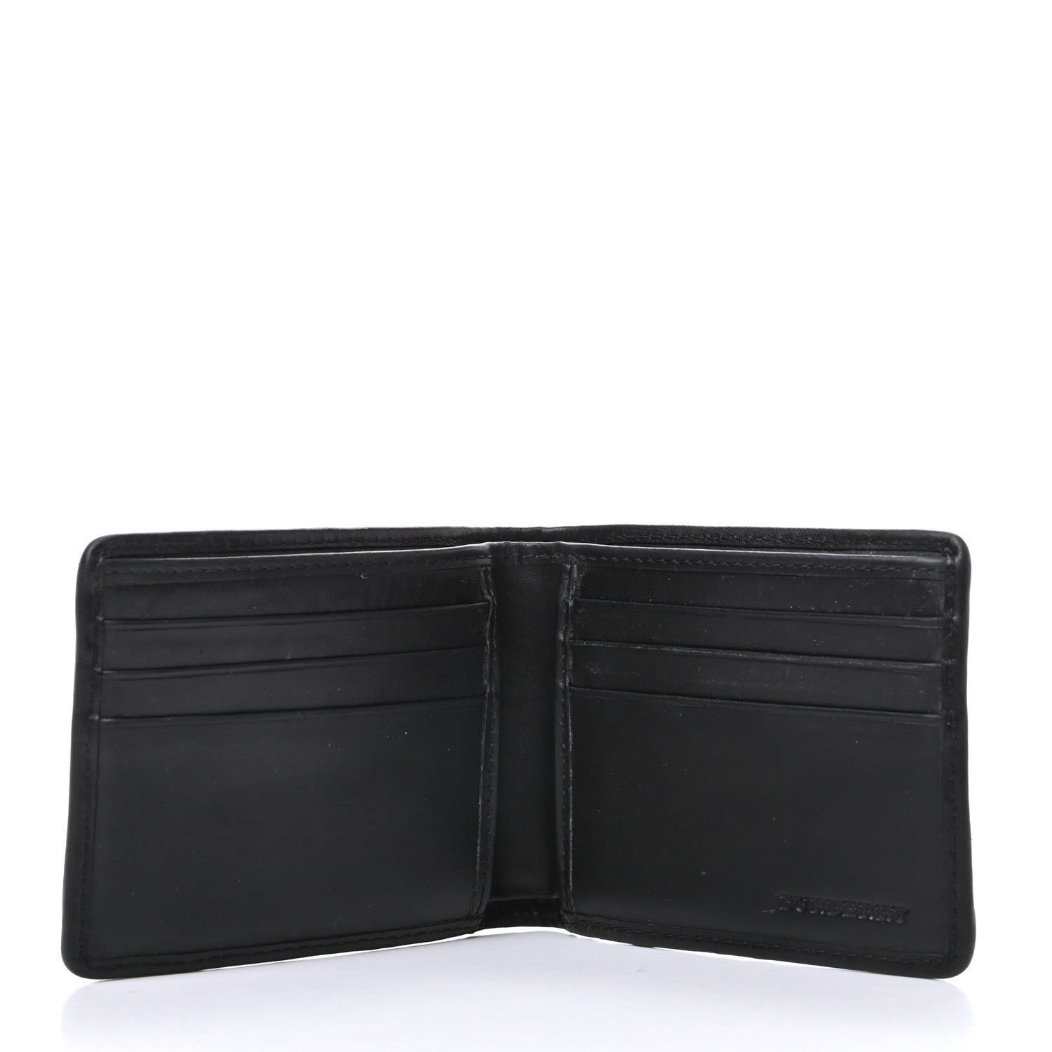 Burberry Smoked Check Bi-Fold Wallet Black 5 of 7