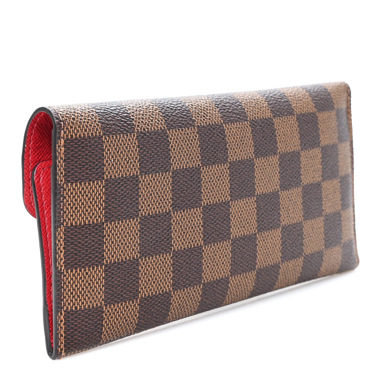 Damier Ebene Josephine Wallet Red