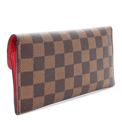 Louis Vuitton Damier Ebene Josephine Wallet Red 4 of 7
