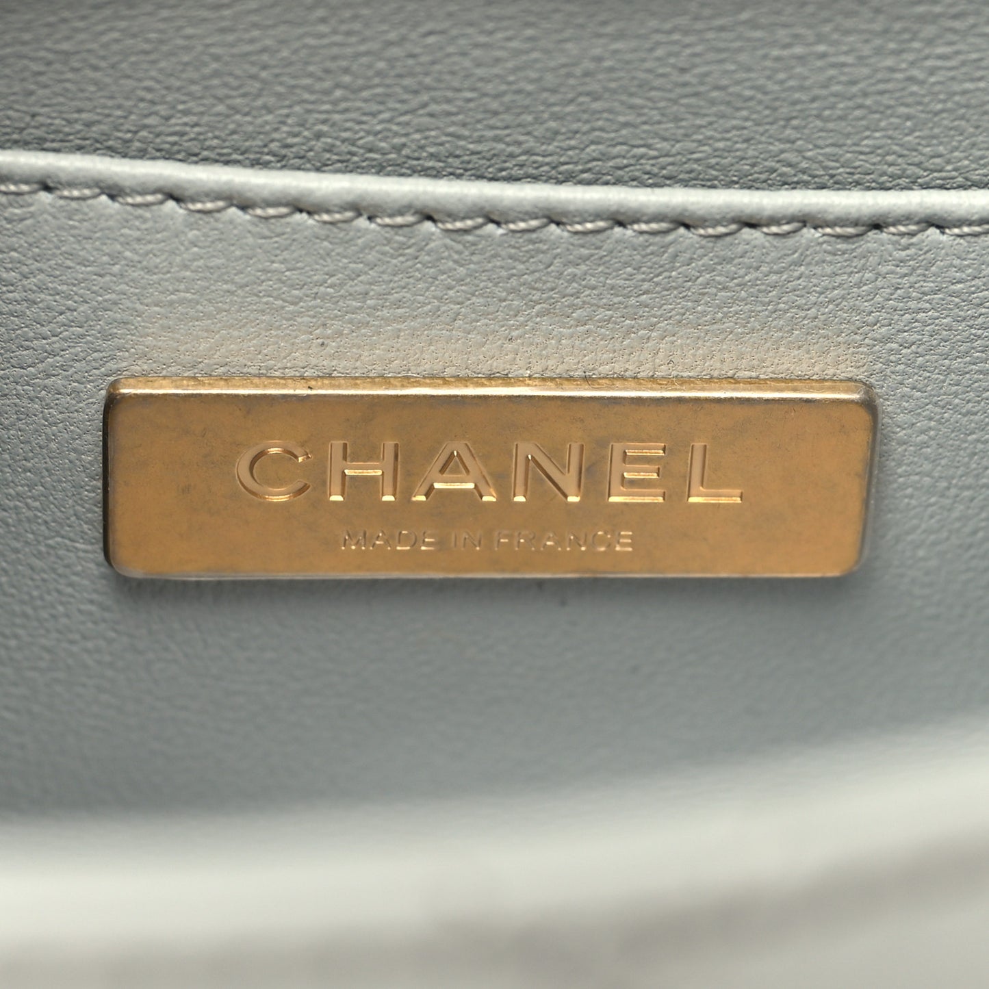 Lambskin Handle Crush Top Handle Flap Bag Grey