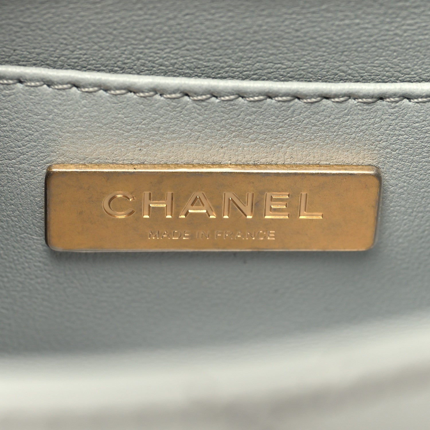 Chanel Lambskin Handle Crush Top Handle Flap Bag Grey 6 of 10