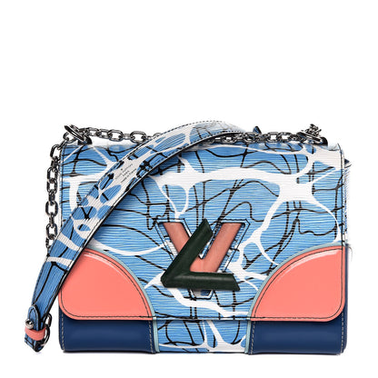 Louis Vuitton Epi Twist Shoulder Bag MM Aqua 1 of 10