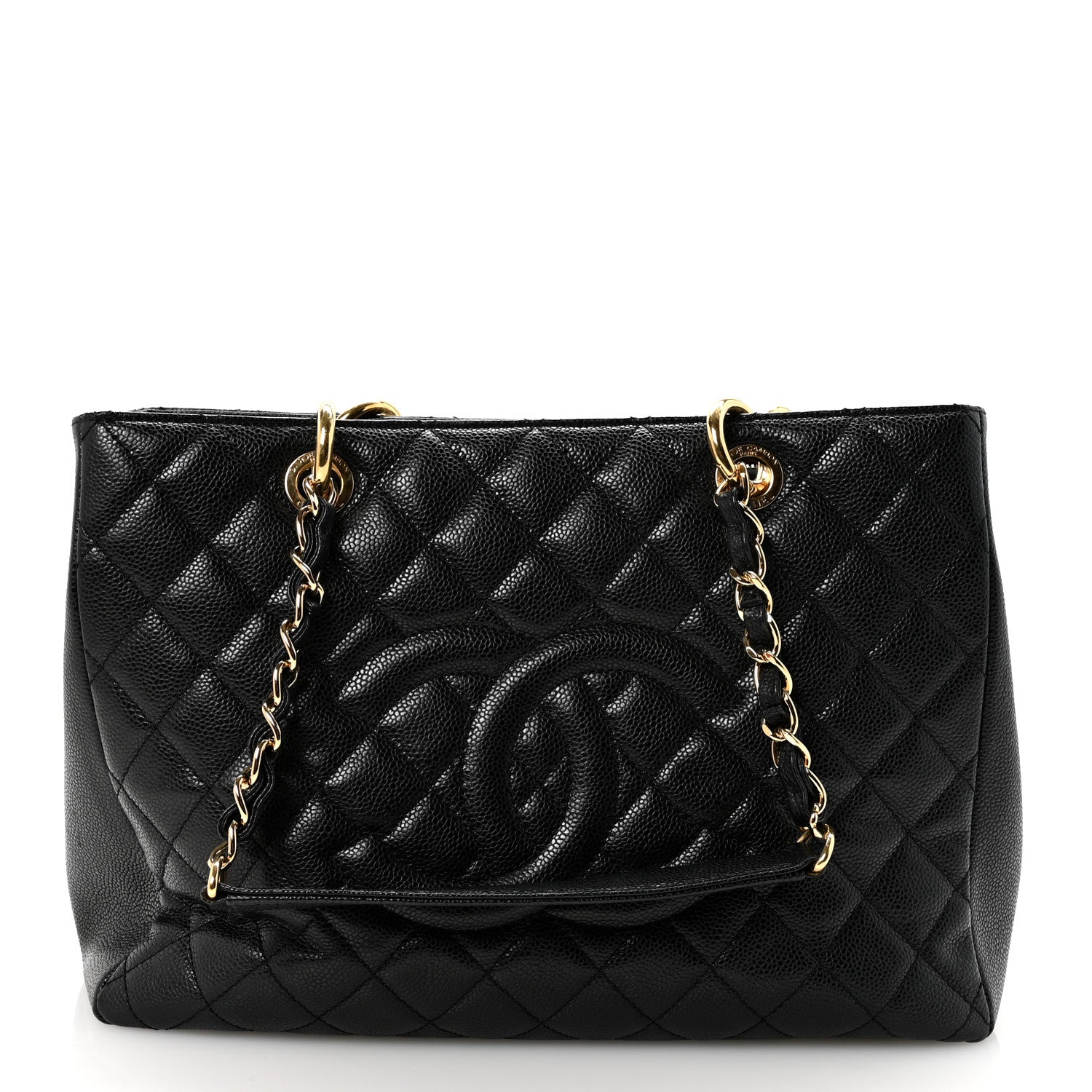 Chanel Caviar Quilted Grand Shopping Tote GST Black 1 of 10