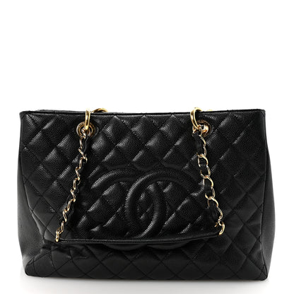 Chanel Caviar Quilted Grand Shopping Tote GST Black 1 of 10