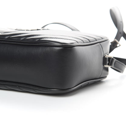 Saint Laurent Calfskin Matelasse Monogram Lou Camera Bag Black 10 of 11