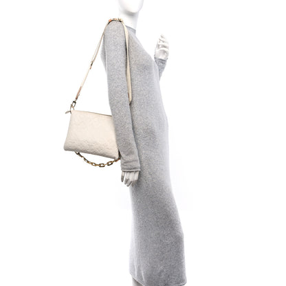 Louis Vuitton Lambskin Embossed Monogram Coussin PM Cream 2 of 9