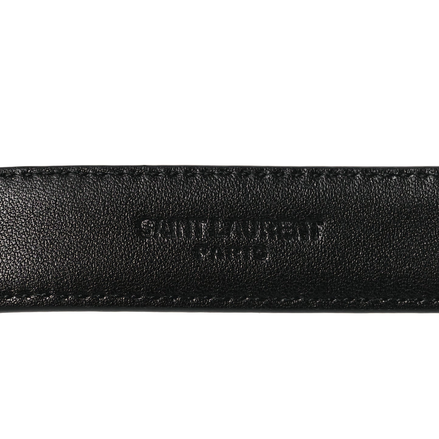 Smooth Calfskin Monogram Narrow Square Buckle Belt 70 28 Black