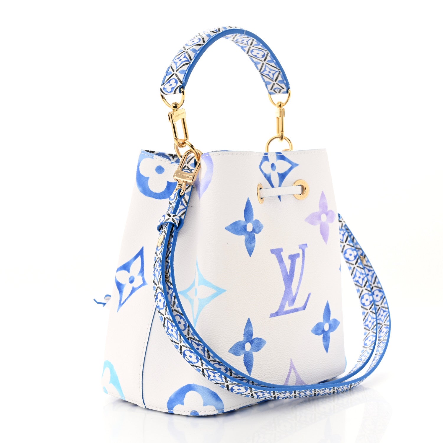 Louis Vuitton Monogram Giant By The Pool Neonoe BB Blue 3 of 9