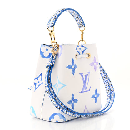 Louis Vuitton Monogram Giant By The Pool Neonoe BB Blue 3 of 9