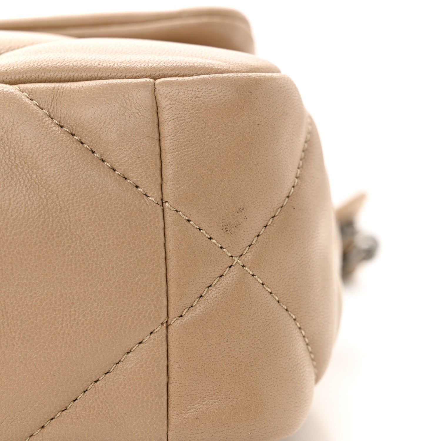 Chanel Lambskin Quilted Medium Chanel 19 Flap Dark Beige 11 of 12
