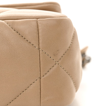 Chanel Lambskin Quilted Medium Chanel 19 Flap Dark Beige 11 of 12
