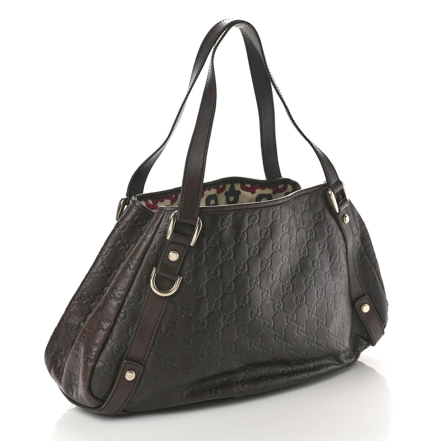 Guccissima Medium Abbey Shoulder Bag Chocolate