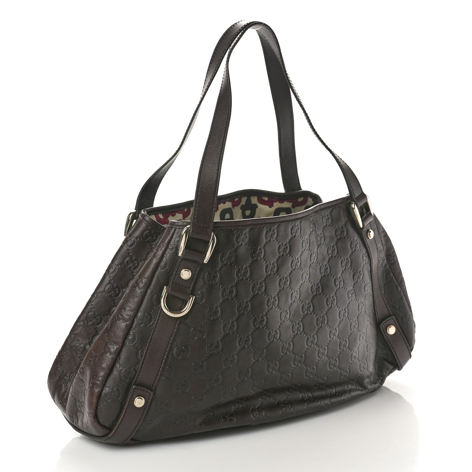 Gucci Guccissima Medium Abbey Shoulder Bag Chocolate 3 of 10