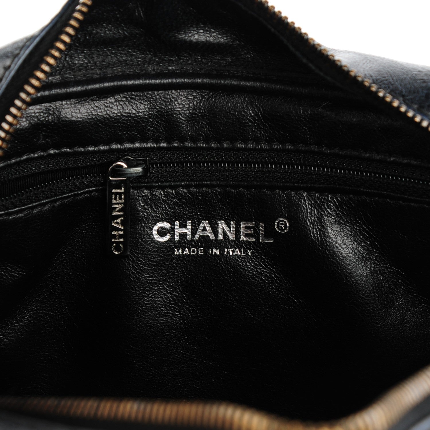 Chanel Metallic Aged Calfskin Quilted Medium Reissue Camera Case Black 6 of 8