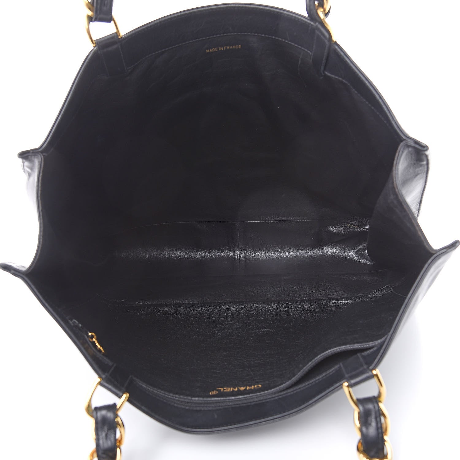 Chanel Lambskin CC Tote Black 5 of 14