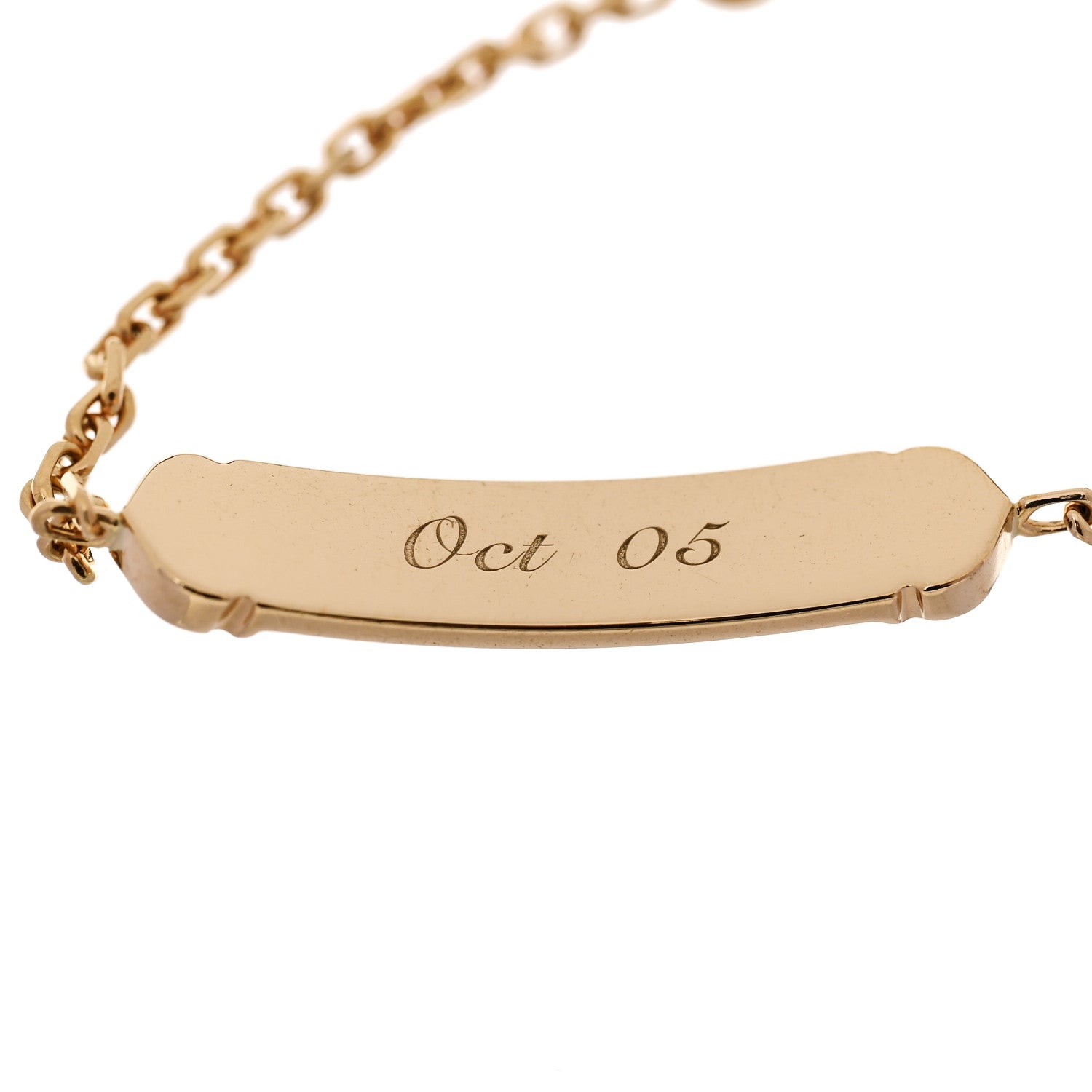 Cartier 18K Yellow Gold ID Chain Bracelet 1854854 – FASHIONPHILE