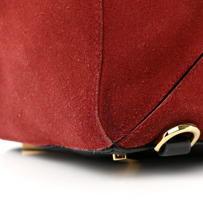 Loewe Suede Medium Puzzle Bag Red 14 of 19