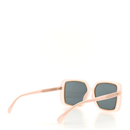 Chanel Acetate Chain Square Sunglasses 71709A Pale Pink 4 of 8
