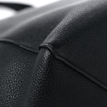 Celine Soft Grained Calfskin Small Belt Cabas Phantom Black 10 of 14