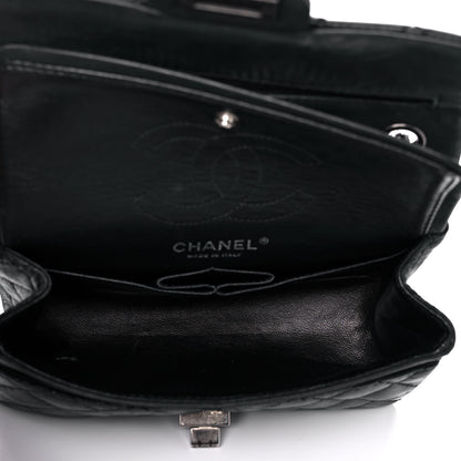 Chanel Iridescent Calfskin Quilted 2.55 Reissue 224 Flap Black 4 of 17