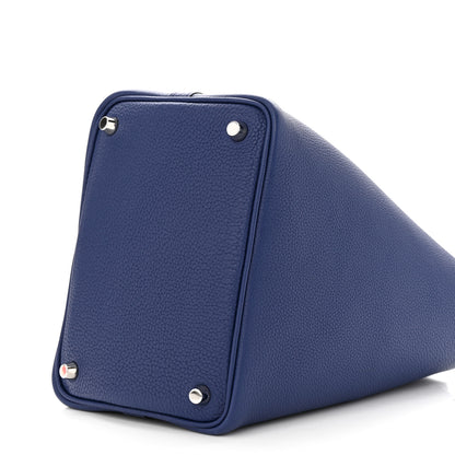 Hermes Taurillon Clemence Picotin Lock 18 PM Bleu Saphir 10 of 11