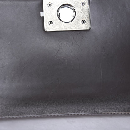 Chanel Glazed Calfskin Small Boy Flap Black Brown 12 of 14