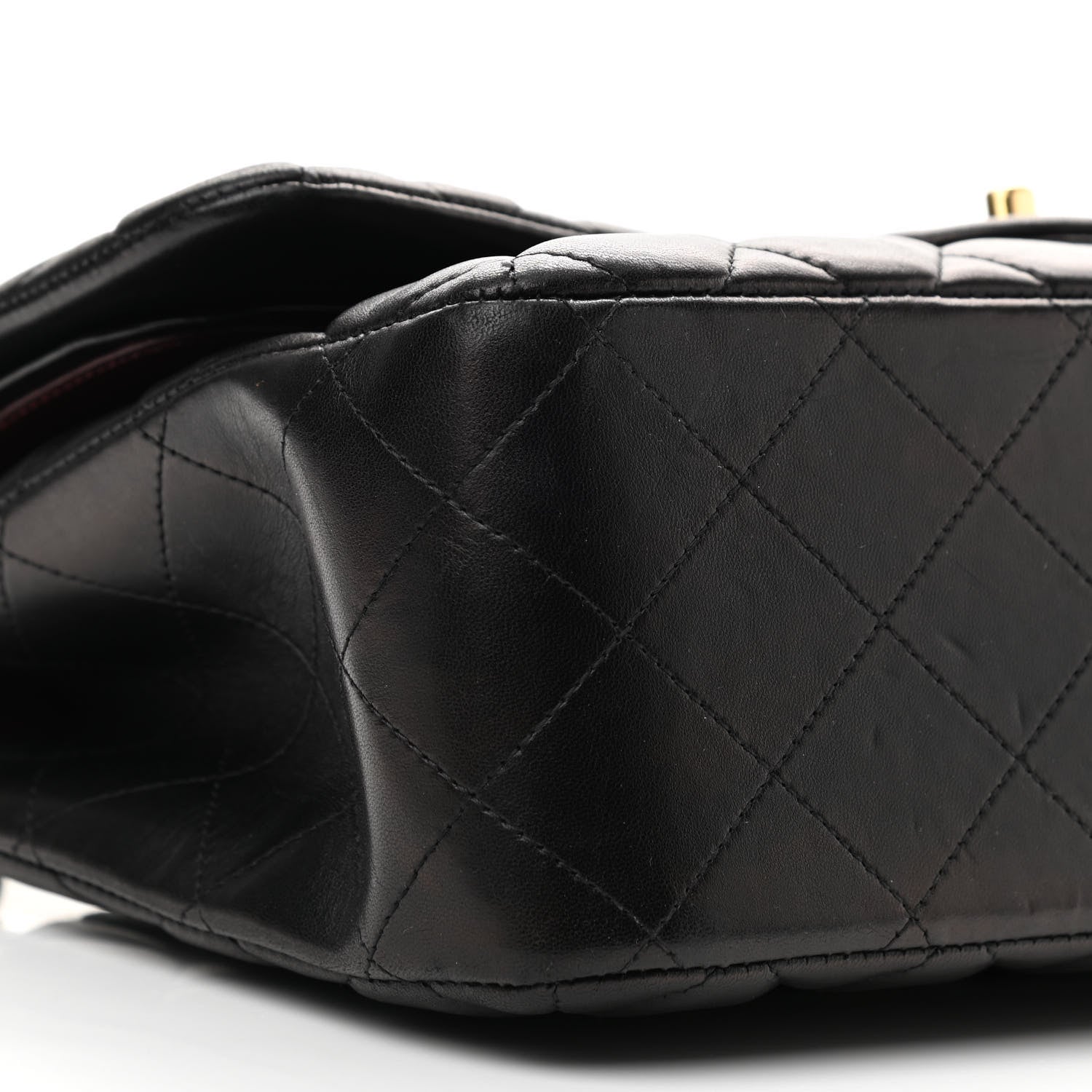 Chanel Lambskin Quilted Jumbo Double Flap Black 9 of 10