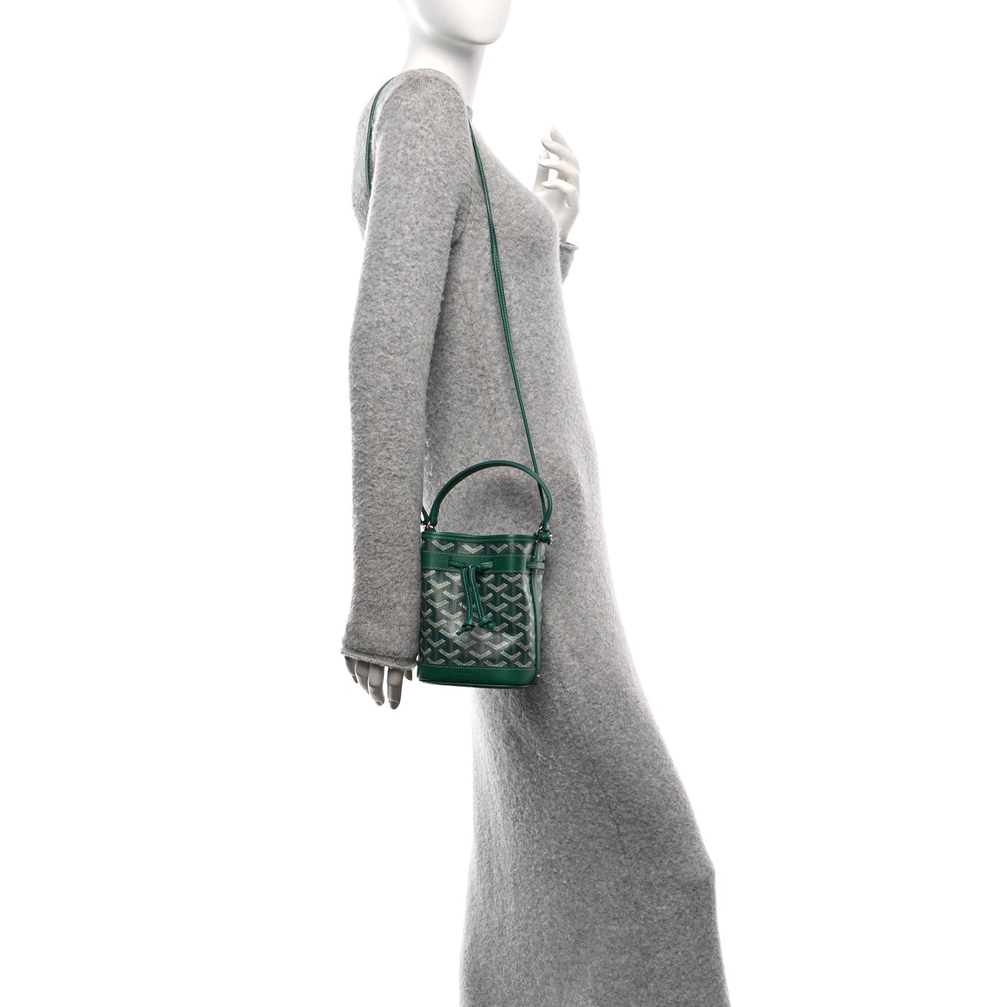 Goyardine Petit Flot Mini Bucket Bag Green