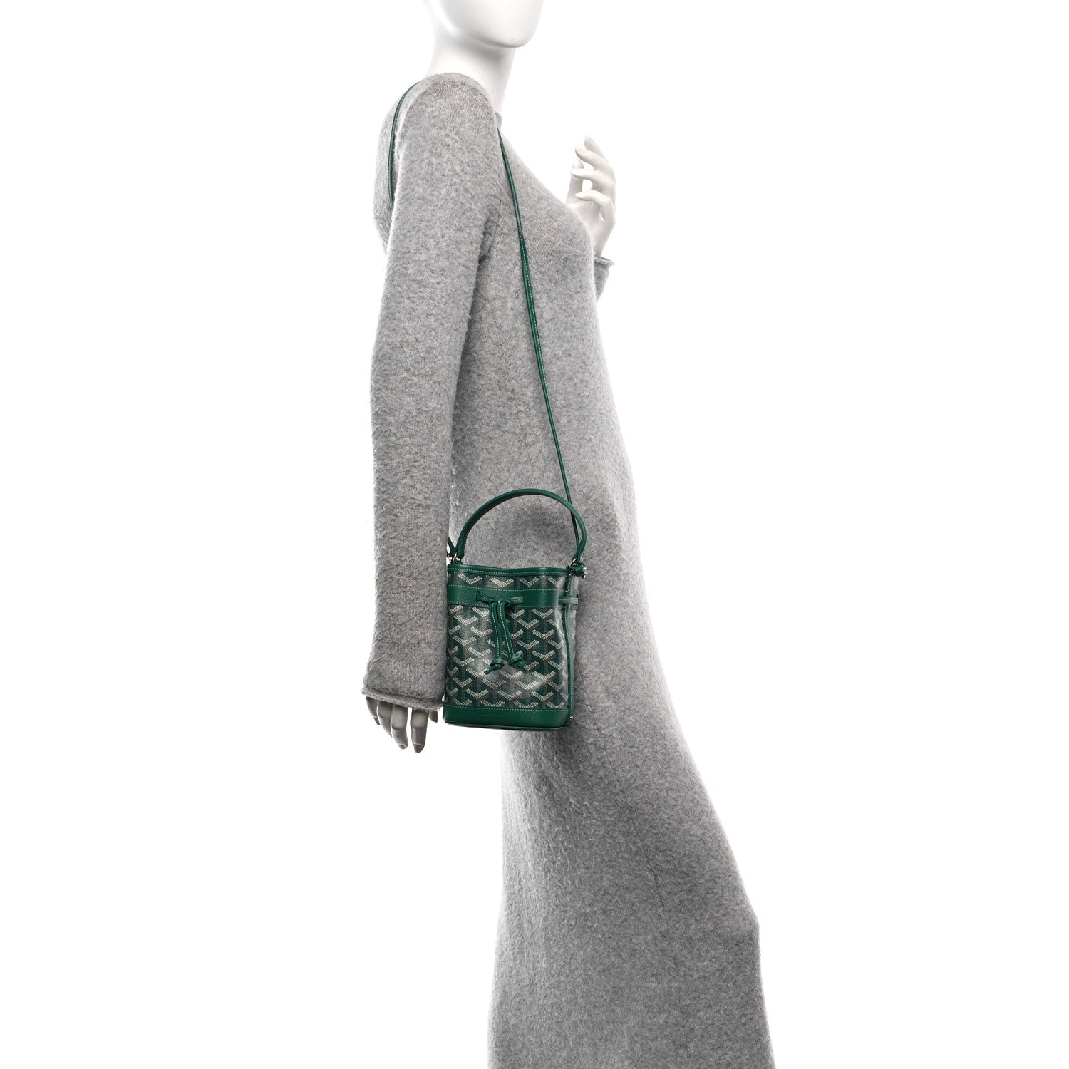Goyard Goyardine Petit Flot Mini Bucket Bag Green 2 of 10