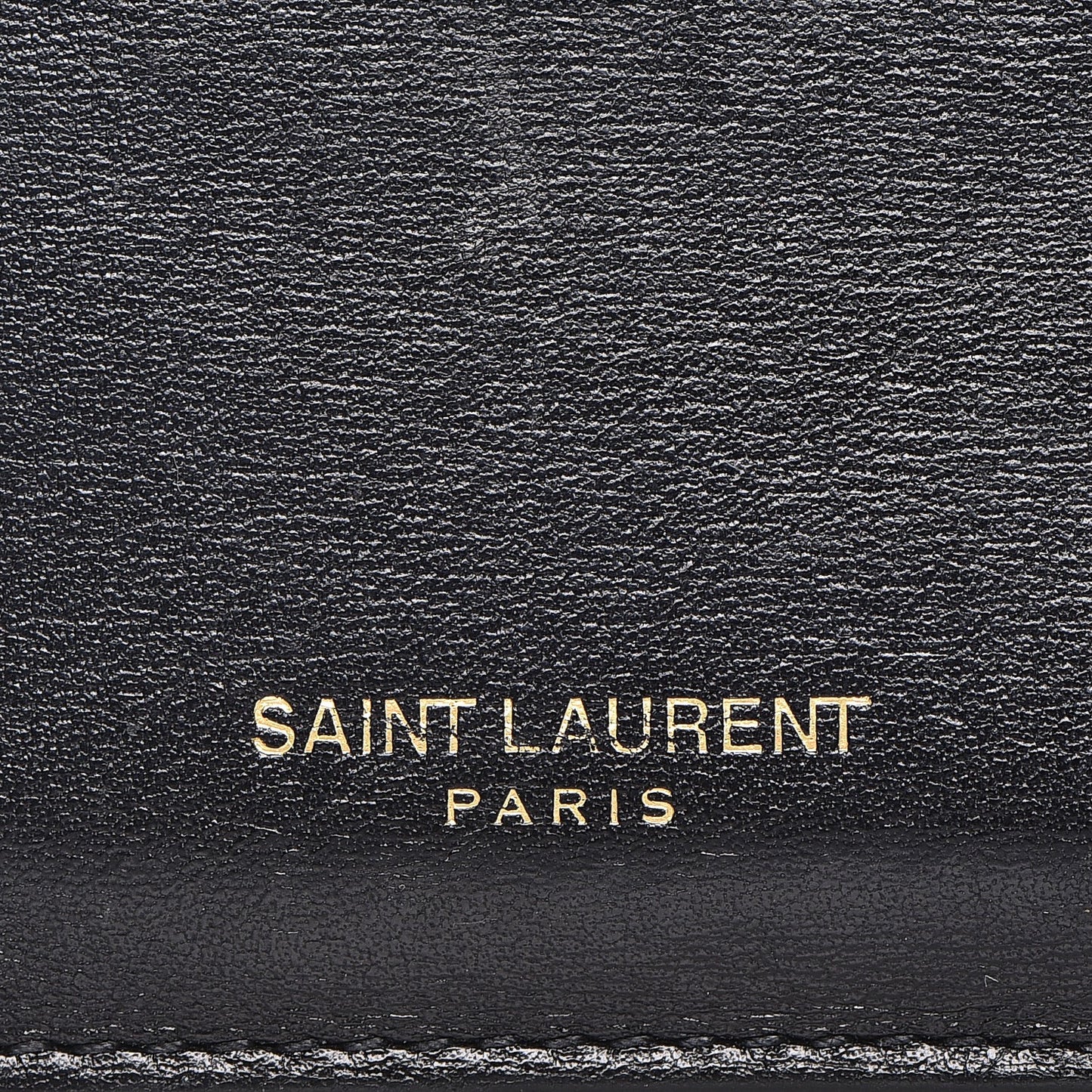 Calfskin 5 Fragments Zip Pouch Card Holder Black
