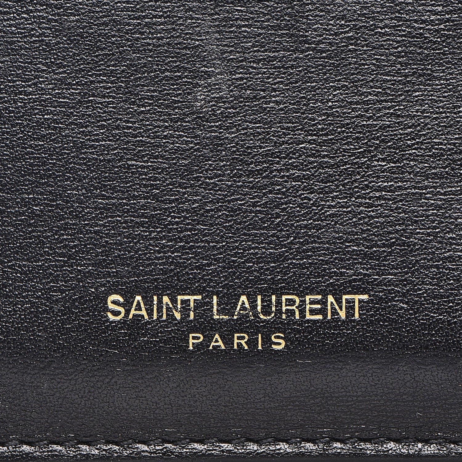 Saint Laurent Calfskin 5 Fragments Zip Pouch Card Holder Black 8 of 12